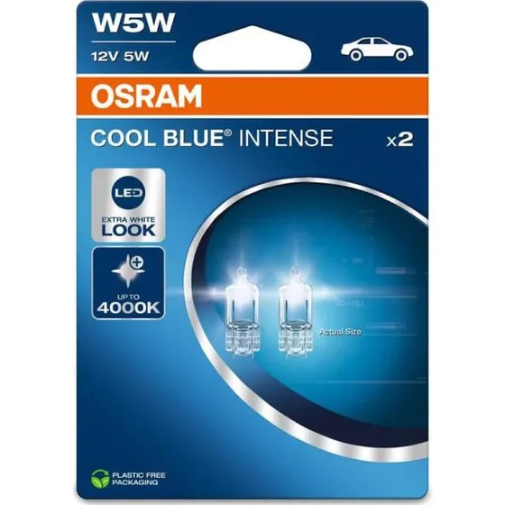 Osram Cool Blue Intense T10 12V 5W - 2 Unidades
