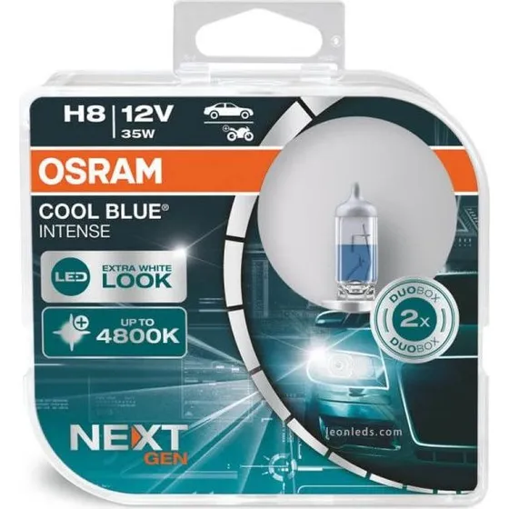 Osram Cool Blue Intense H8 5000K 100% ms luz