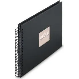 Hama Spiraalalbum Fine Art 28x24 cm 50 pginas Negro