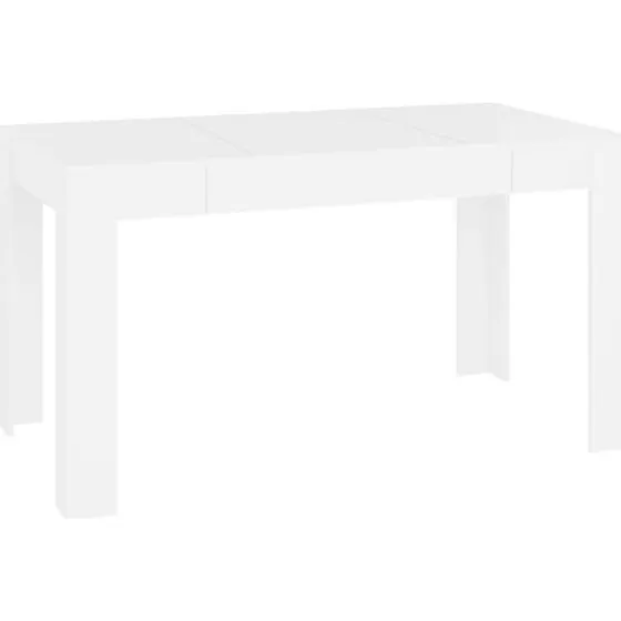 HKH Mesa de comedor 140x74 madera ingeniera envejecida