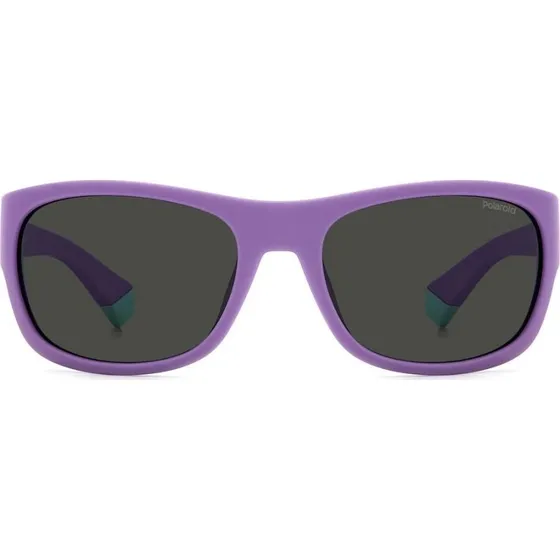 Polaroid Junior PLD 8064/S Gafas de Sol Violeta Cuadradas Polarizadas
