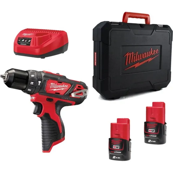 Milwaukee M12BPD-202C Taladro Percutor Subcompacto 12V