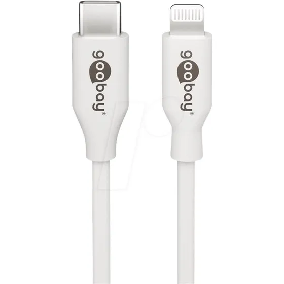 Goobay Cable Lightning a USB-C 1M Blanco