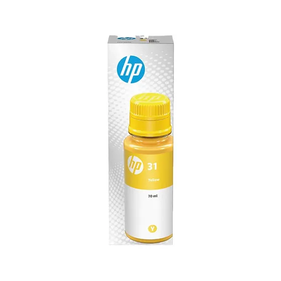 Botella de tinta HP 31 Amarilla 70 ml (1VU28AE)