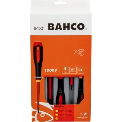 Bahco ERGO 5 Pcs Destornilladores Aislados VDE