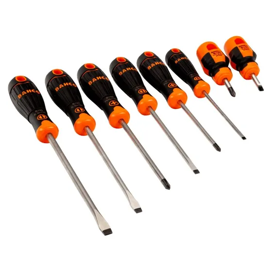 BahcoFit Juego 8 Destornilladores Ranurados/Phillips