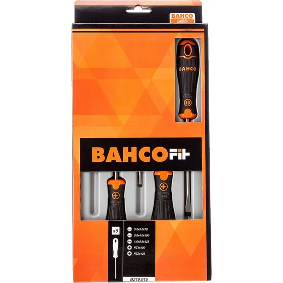 Bahco Fit 5 pcs Ranurado/Pozidriv