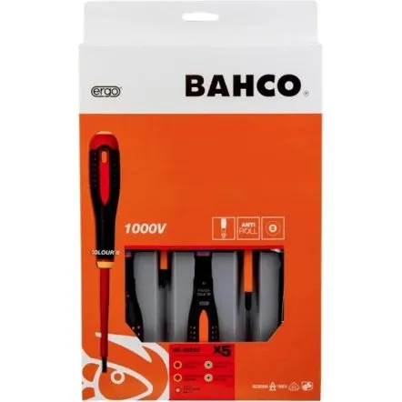 Bahco ERGO 5pcs Destornilladores Aislados VDE