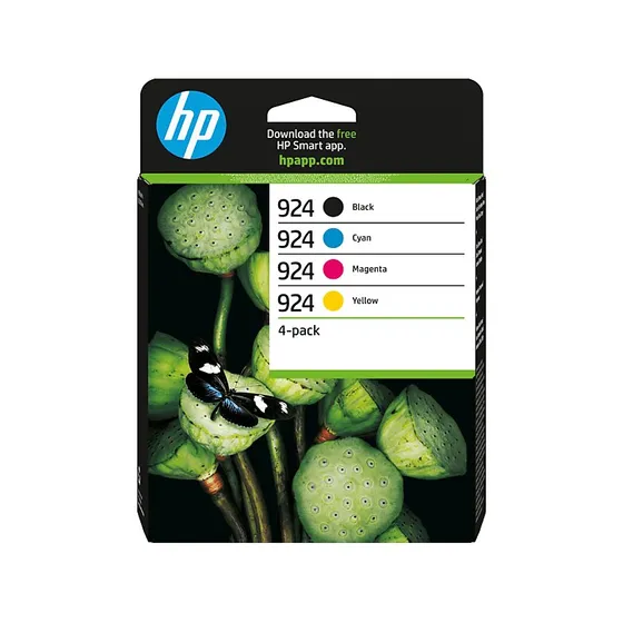 HP 924 Multipack de Cartuchos de Tinta Negro y Tricolor Original
