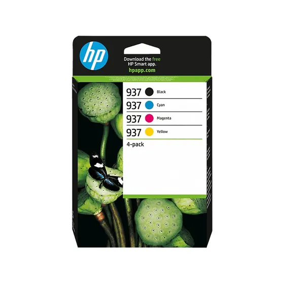 Cartuchos de Tinta Original HP 937 Multipack (Negro, Cian, Magenta, Amarillo)