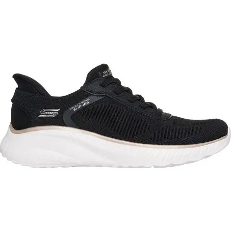 Skechers Slip-ins BOBS Sport Squad Chaos Negro Blanco Mujer - 37