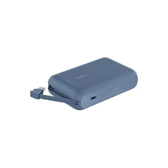 Belkin Powerbank 10000 mAh con Cable Integrado USB-C 20W Azul
