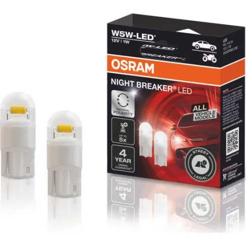 OSRAM Night Breaker LED W5W 1W 6000K Homologado