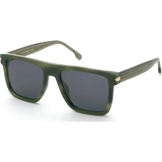 Lozza SL4396 Gafas de Sol Cuadradas Unisex Verde con Lentes Grises