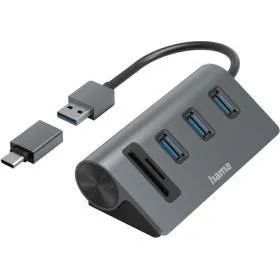 Hama OTG-Hub 5-Port USB-C con Lector SD/MicroSD