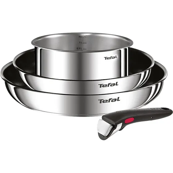 Set de sartenes Tefal Ingenio L881S4, 4 piezas con mango extraíble