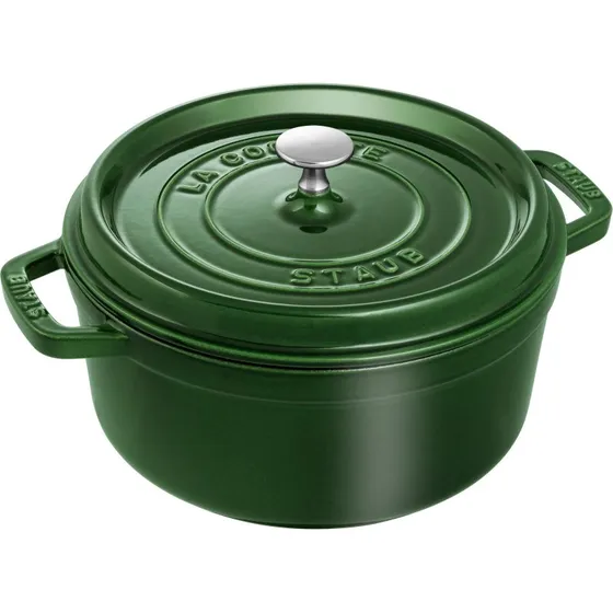 Staub La Cocotte Cacerola de Hierro Fundido 24 cm, Verde Albahaca