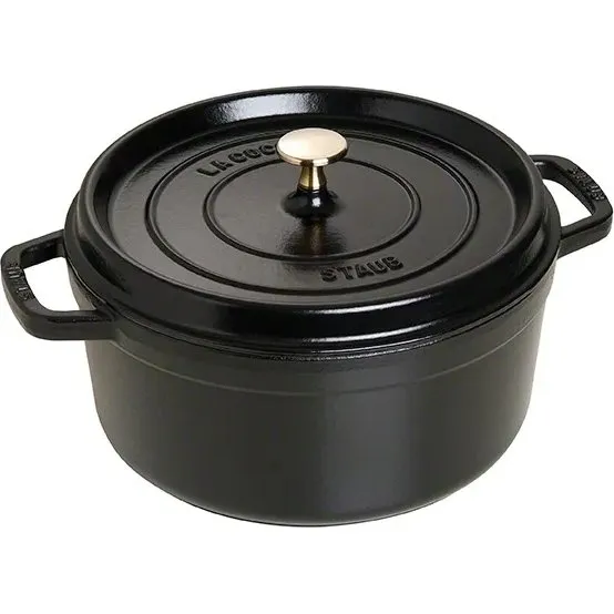 Staub La Cocotte Olla de Hierro Fundido 26 cm Negra 5,2 L
