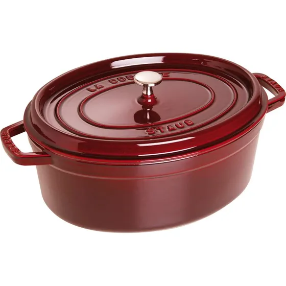 Staub La Cocotte Cacerola de Hierro Fundido Ovalada 31 cm Granadina
