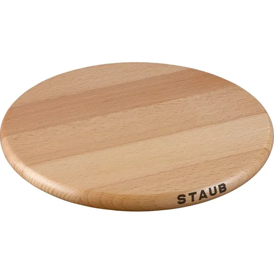 Staub Salvamanteles Magnético de Haya, 23 cm, Redondo, Marrón