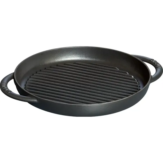 Staub Plancha de Hierro Fundido Staub Pure 26 cm, Negra