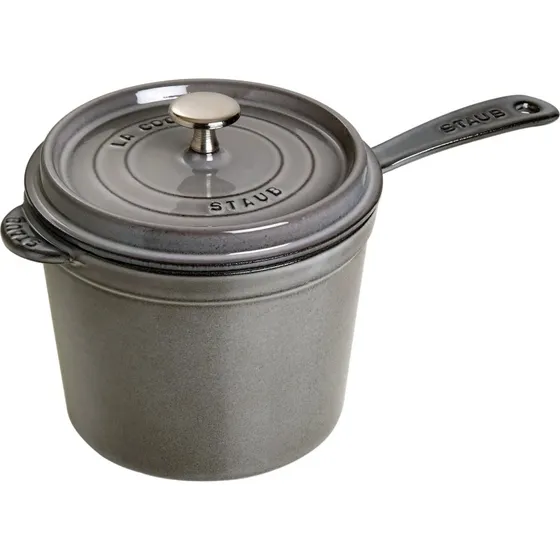 Staub Cazo de Hierro Fundido 18 cm, Gris Grafito