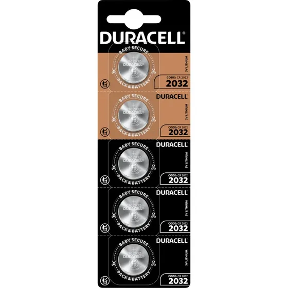 Duracell CR2032 3V, 5 unidades