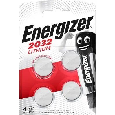 Energizer CR2032 3V 240mAh, Pack 4