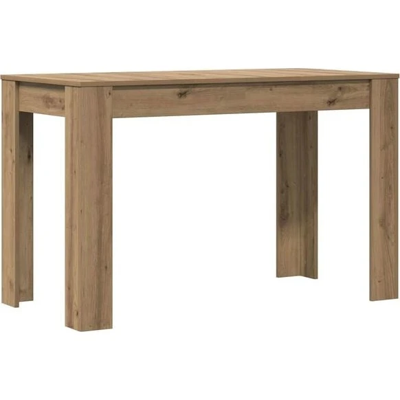 vidaXL Mesa comedor Roble Artesano 120x60x76 cm