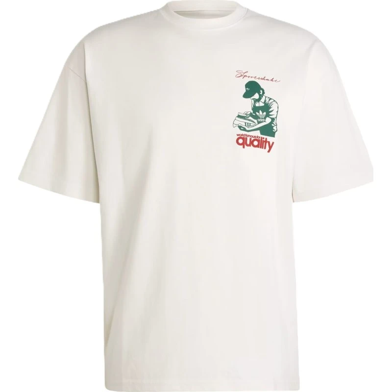 adidas Originals Camiseta 'Quality' Verde, Rojo y Blanco