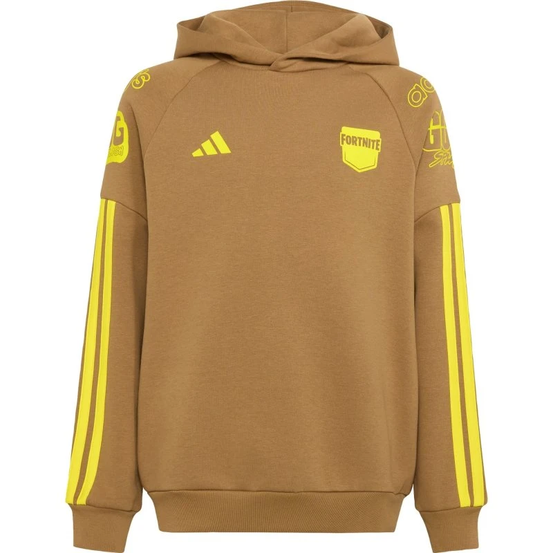 Adidas x Fortnite Sudadera con Capucha Sepia y Amarillo para Niño