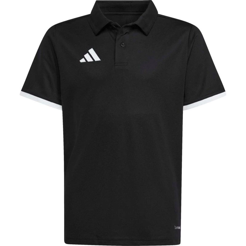 Polo adidas Entrada26 para niño - Negro/Blanco