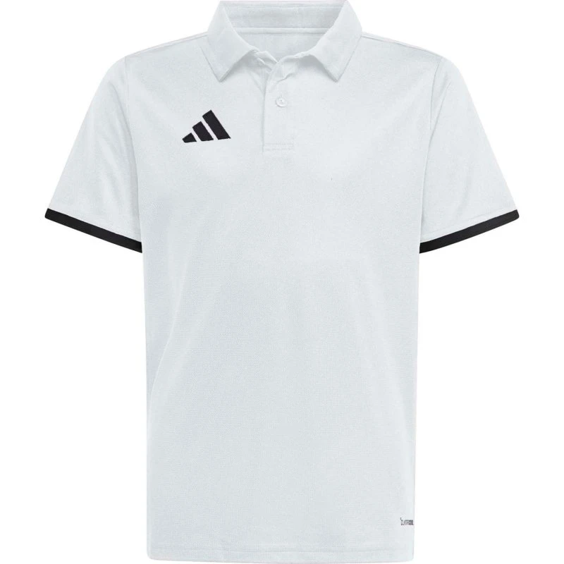 Polo infantil adidas Entrada26 - Blanco/Negro