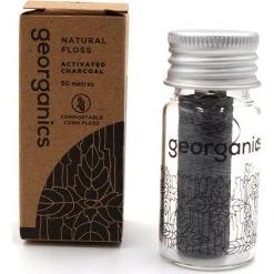 Georganics Hilo Dental Carbon Activado 50 m