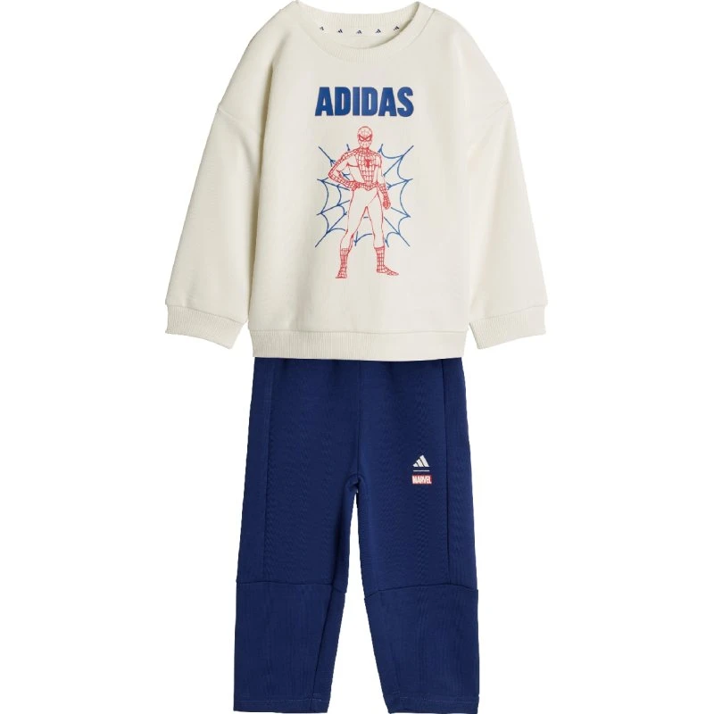adidas Conjunto Sudadera y Pantalón Marvel Spider-Man Blanco