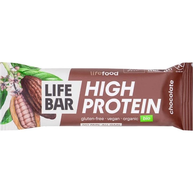 Lifebar Barrita Proteína Chocolate 40g Sin Gluten