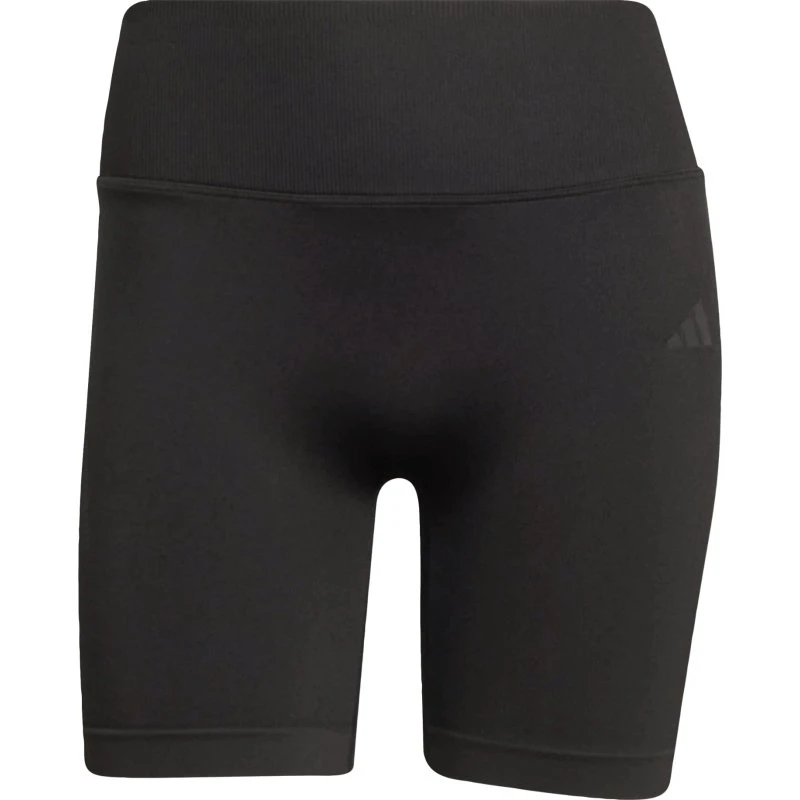 Adidas Workout Essentials Knit Scrunch Malla Corta Mujer - Negro - L