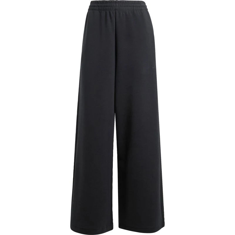 ADIDAS Pantalón deportivo Soft Lux negro de pierna ancha