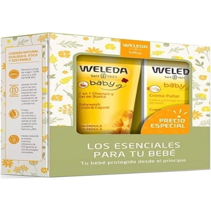 Weleda Pack Los Esenciales Bebé Caléndula 200ml + 75ml