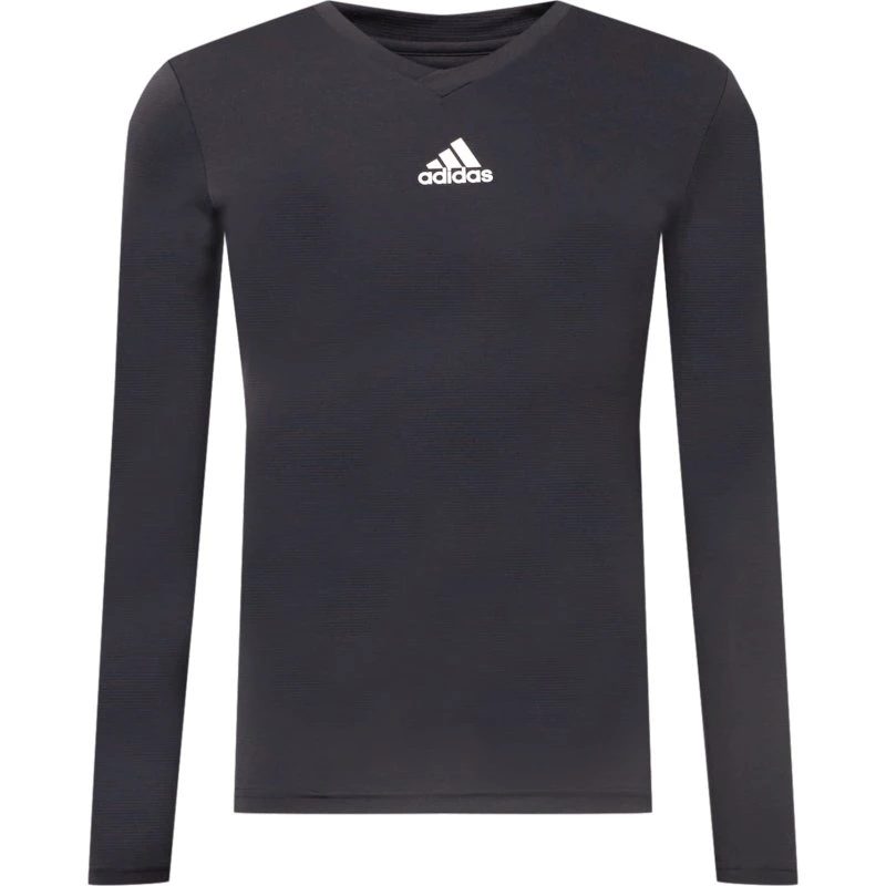 Camiseta adidas Team Base Manga Larga - Negro