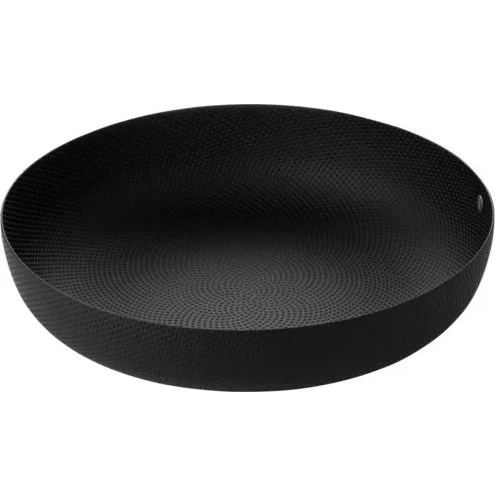 Alessi Cuenco Redondo 21cm Negro - Diseño Jasper Morrison
