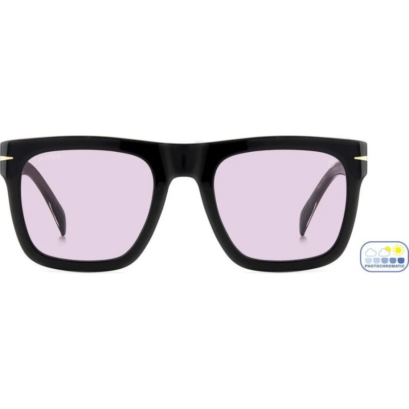David Beckham DB 7000/S Flat Gafas de Sol Geométricas Negras