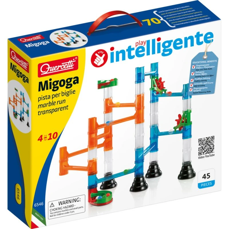 Quercetti Migoga Marble Run Transparente 45 Piezas