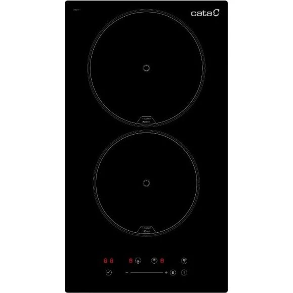 Cata ISB 3102 BK A | Placa de Inducción 2 Zonas | 30cm | 9 Niveles