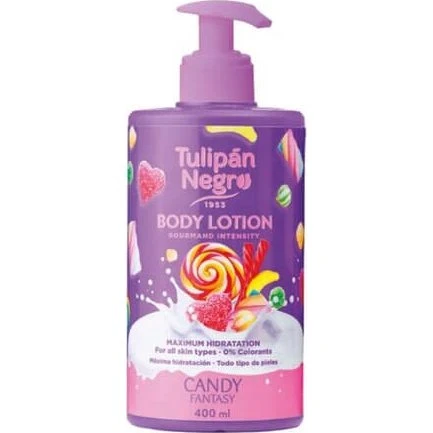 Loción Corporal Candy Fantasy Tulipán Negro, 400 ml