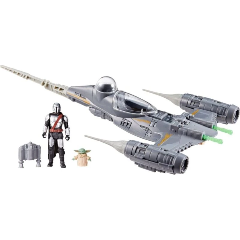 Hasbro Star Wars N-1 Starfighter con Mandalorian y Grogu