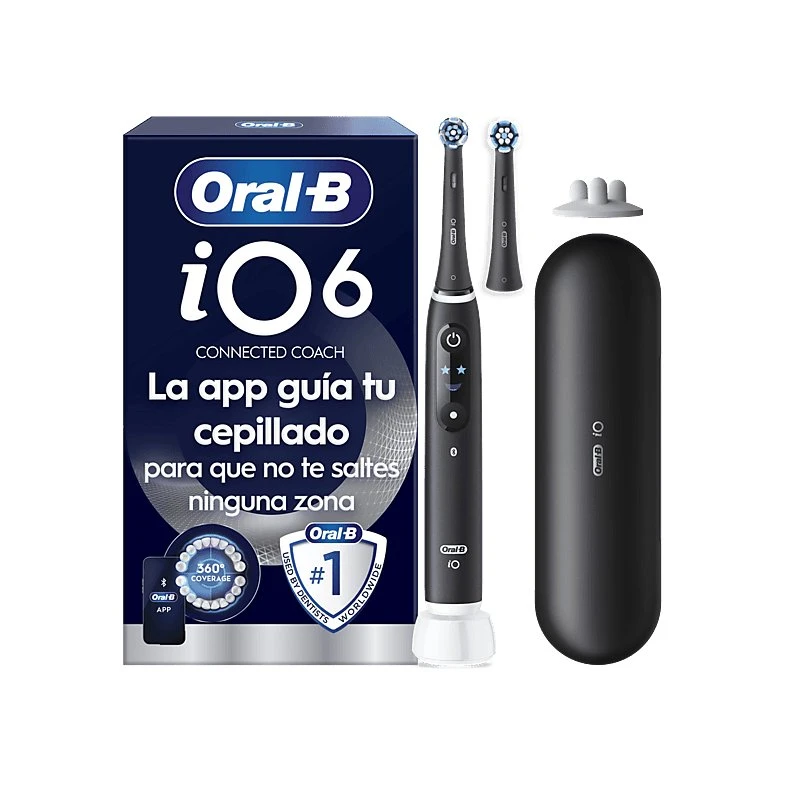 Oral-B iO 6 Cepillo Eléctrico con Pantalla Interactiva, Negro
