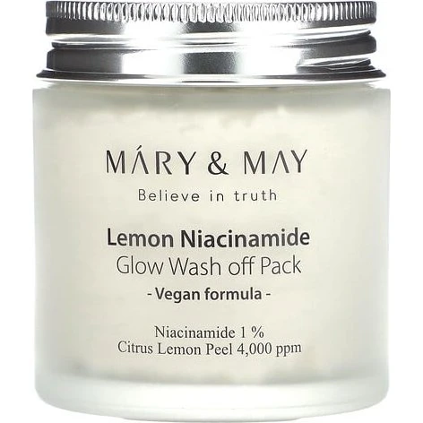 Mary & May Lemon Niacinamide Glow Pack Wash Off Mask 125g