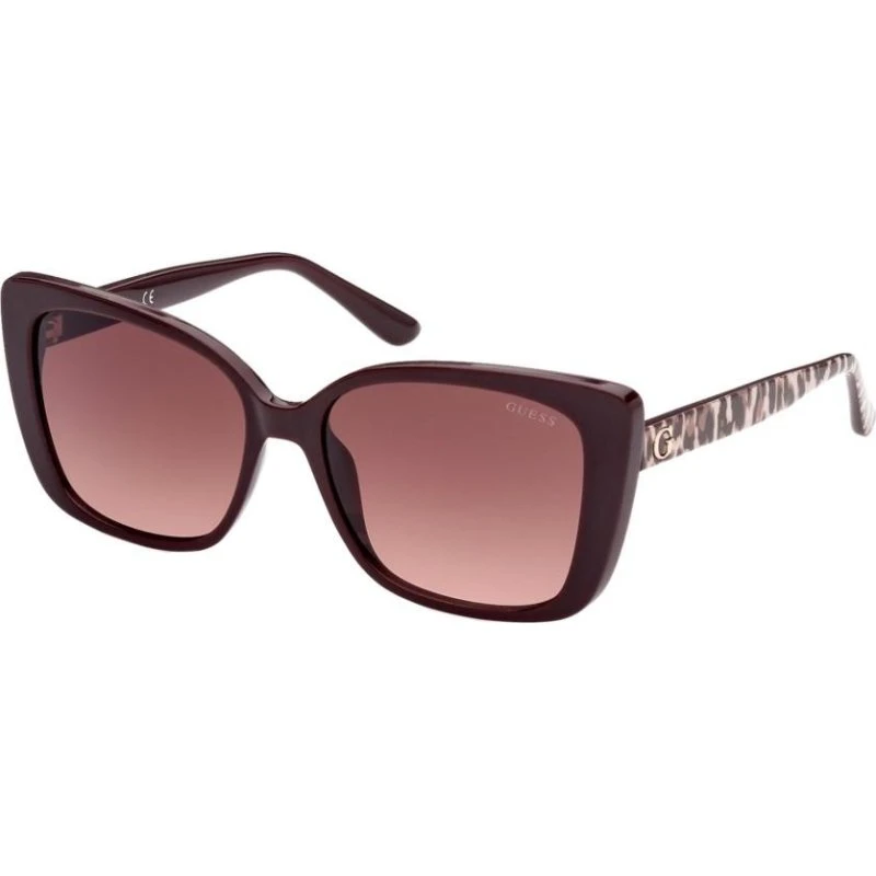 Guess GU7829 Gafas de Sol Mariposa Rojo Burdeos y Marrón 56mm