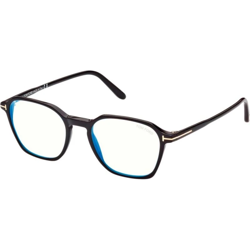 Tom Ford FT 5804-B Blue Block Gafas de Vista Hombre Negro Geométrico